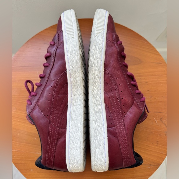 Puma Basket, Citi Series Leather Burgundy Men Sneakers size 9.5 - Picture 8 of 11